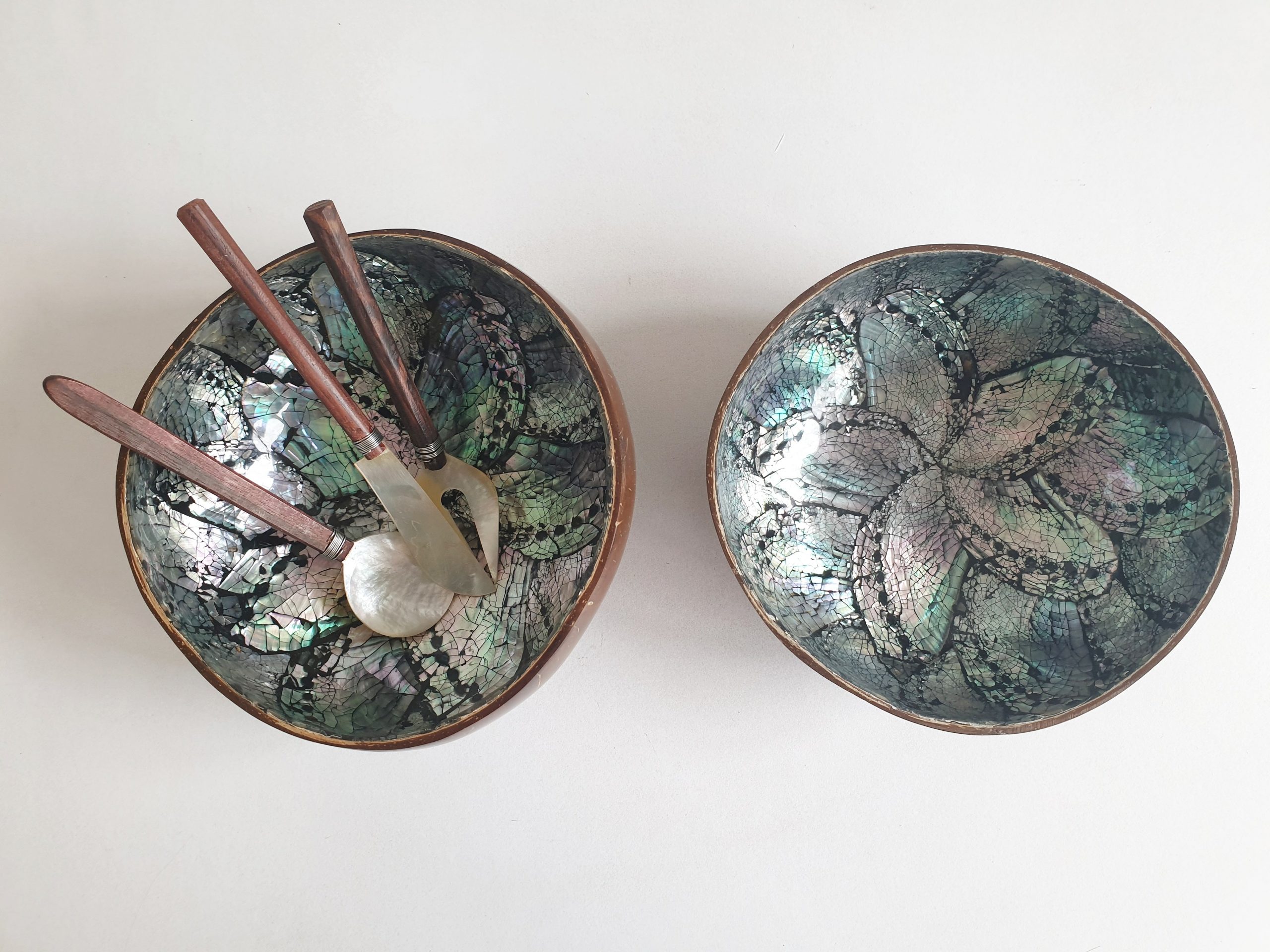 Mother of pearl shell cutlery handmade - Image 3