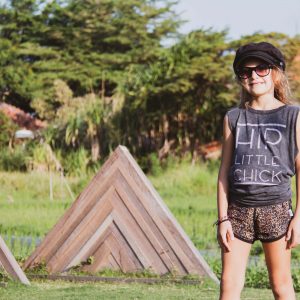 Hip Little Chick-NEW COLOUR RELEASED- Acid Wash Muscle Tee For The Girls