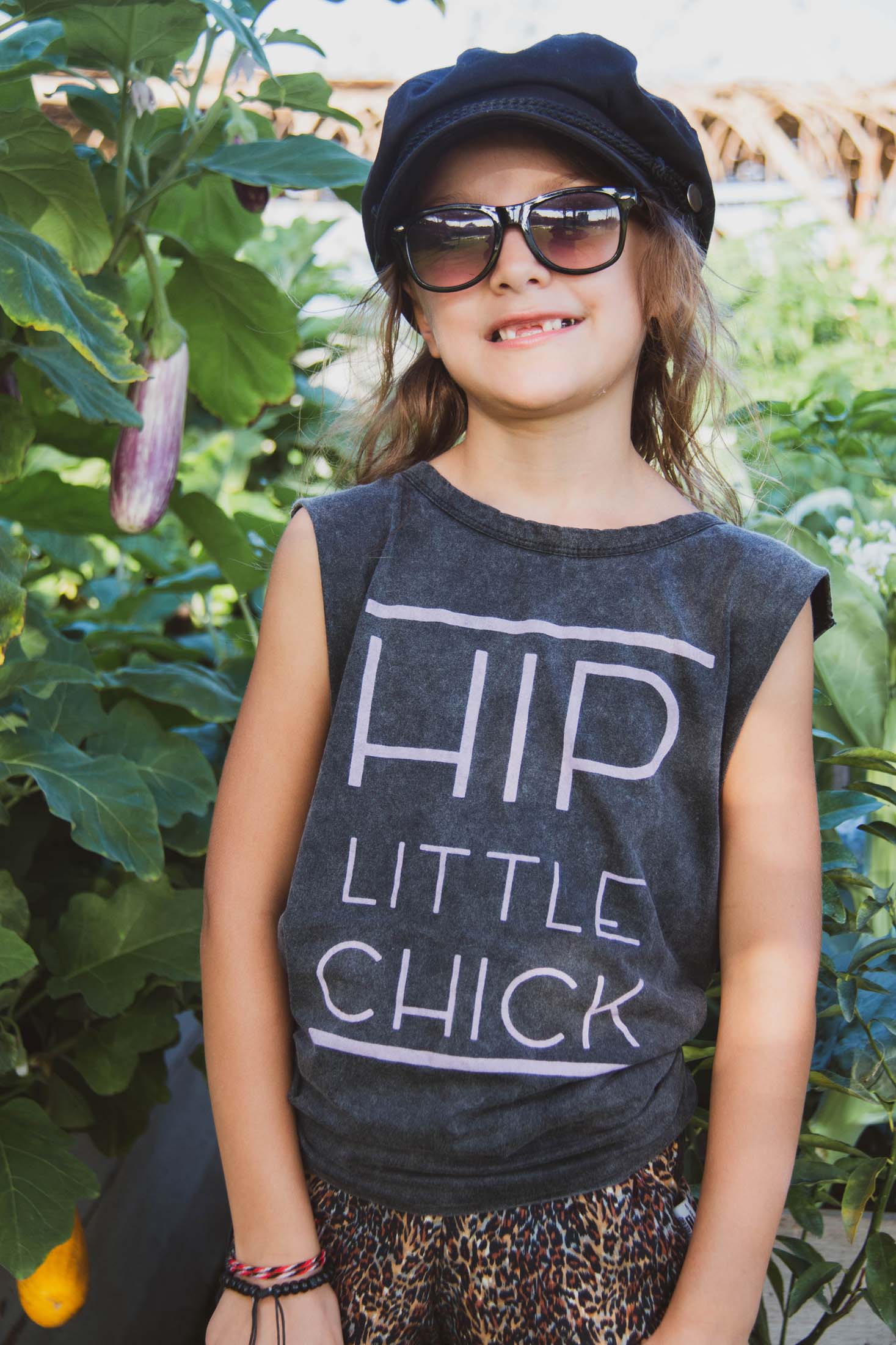Hip Little Chick-NEW COLOUR RELEASED- Acid Wash Muscle Tee For The Girls - Image 3