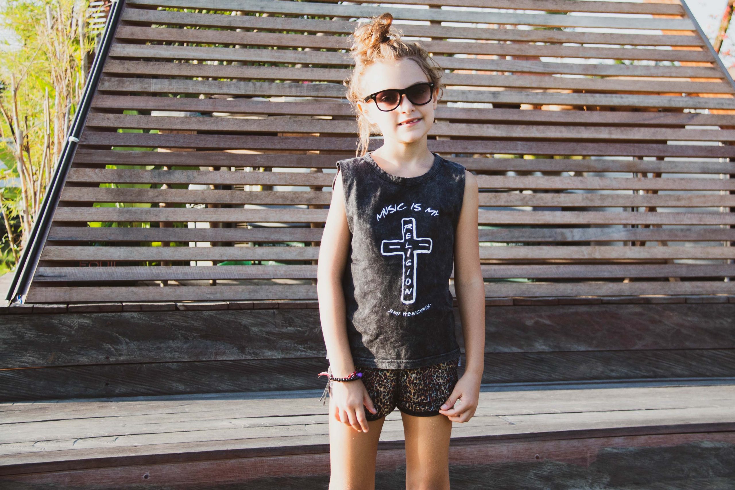 Music Is My Religion Wet Wash Baby & Kids Unisex Muscle Tee - Image 5