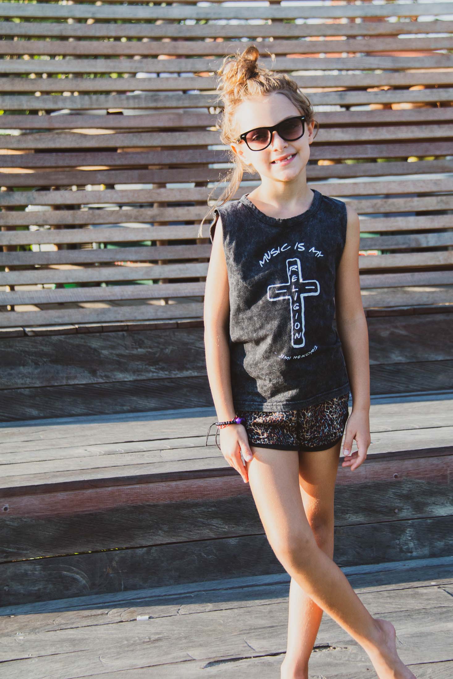 Music Is My Religion Wet Wash Baby & Kids Unisex Muscle Tee - Image 7