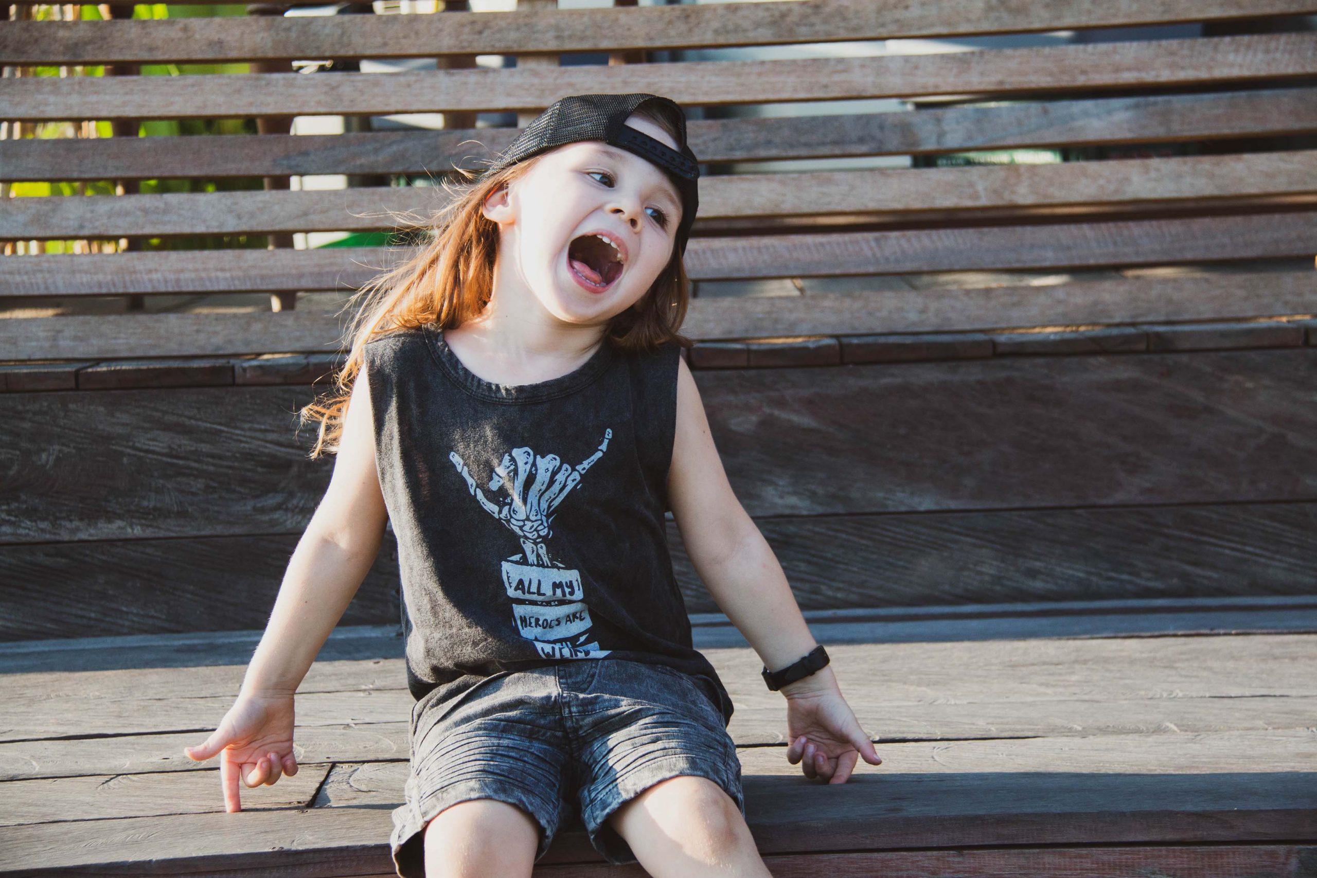 All My Heroes Are Weirdos Dark Grey Acid Wash Baby & Kids Unisex Muscle Tee - Image 3