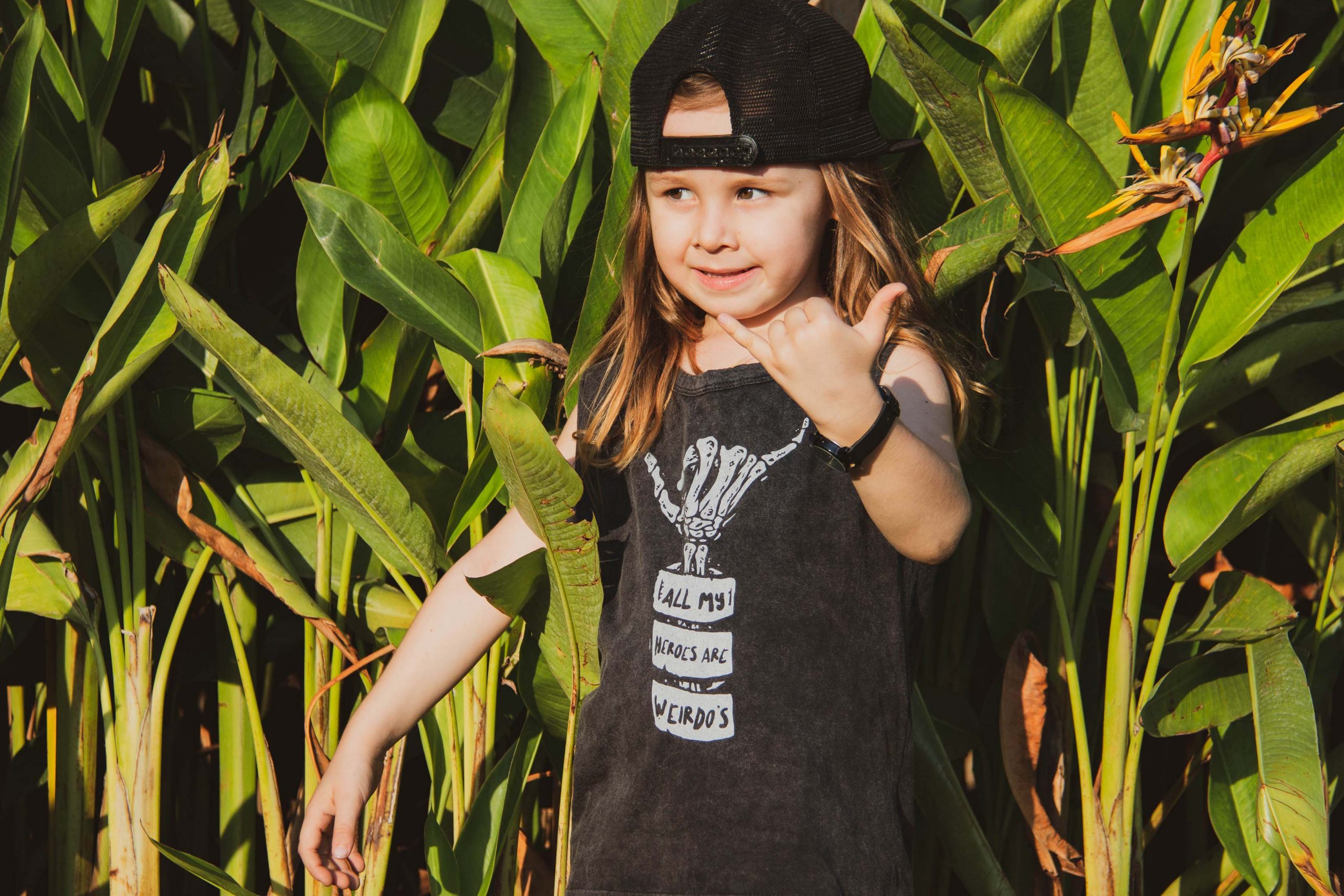All My Heroes Are Weirdos Dark Grey Acid Wash Baby & Kids Unisex Muscle Tee - Image 6