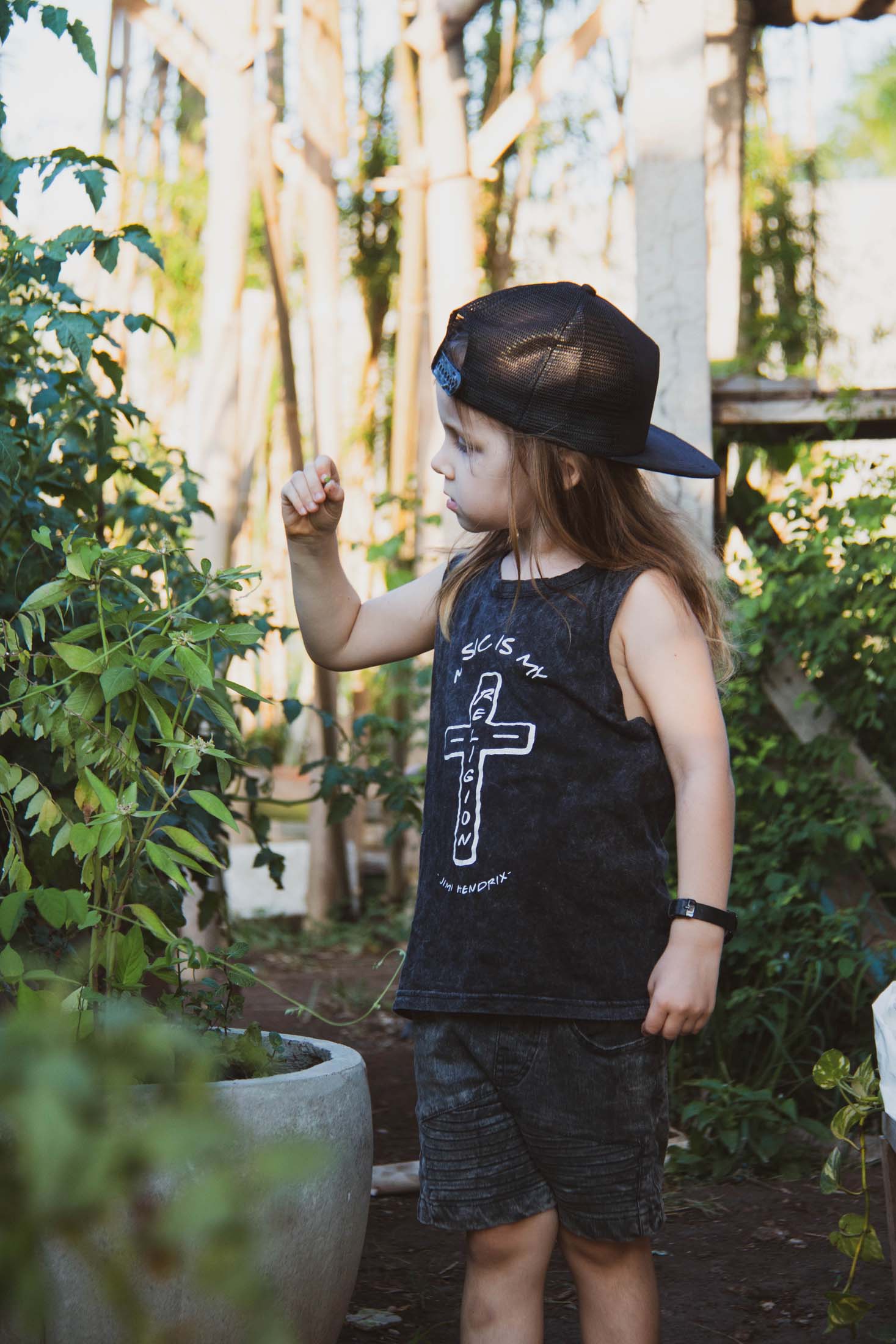 Music Is My Religion Wet Wash Baby & Kids Unisex Muscle Tee - Image 3