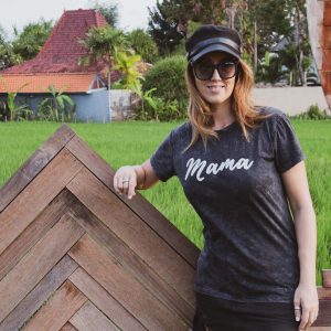 MAMA Grey Acid Wash T-Shirt Adult XS-XL