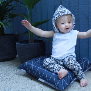 Bubble Hood Tee WHITE - Baby & Toddler Sleeveless Hooded T-shirt