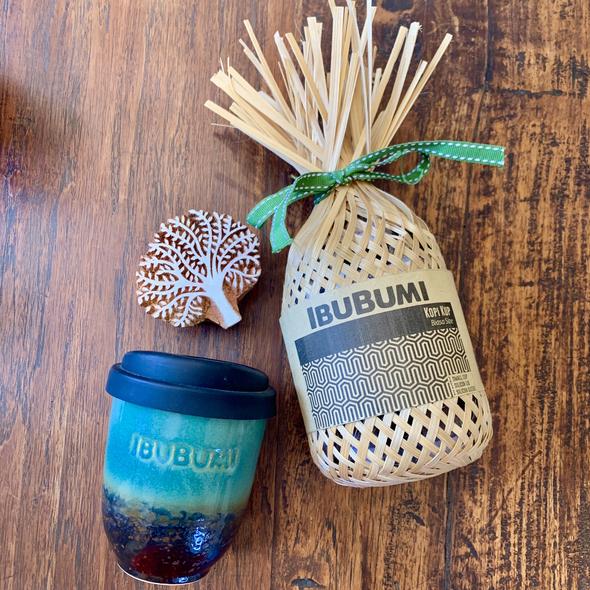 IbuBumi Kopi Kup Biasa Besar Size Large Reusable Cup - Green Zero Waste, Natural, Sustainable and Eco Friendly
