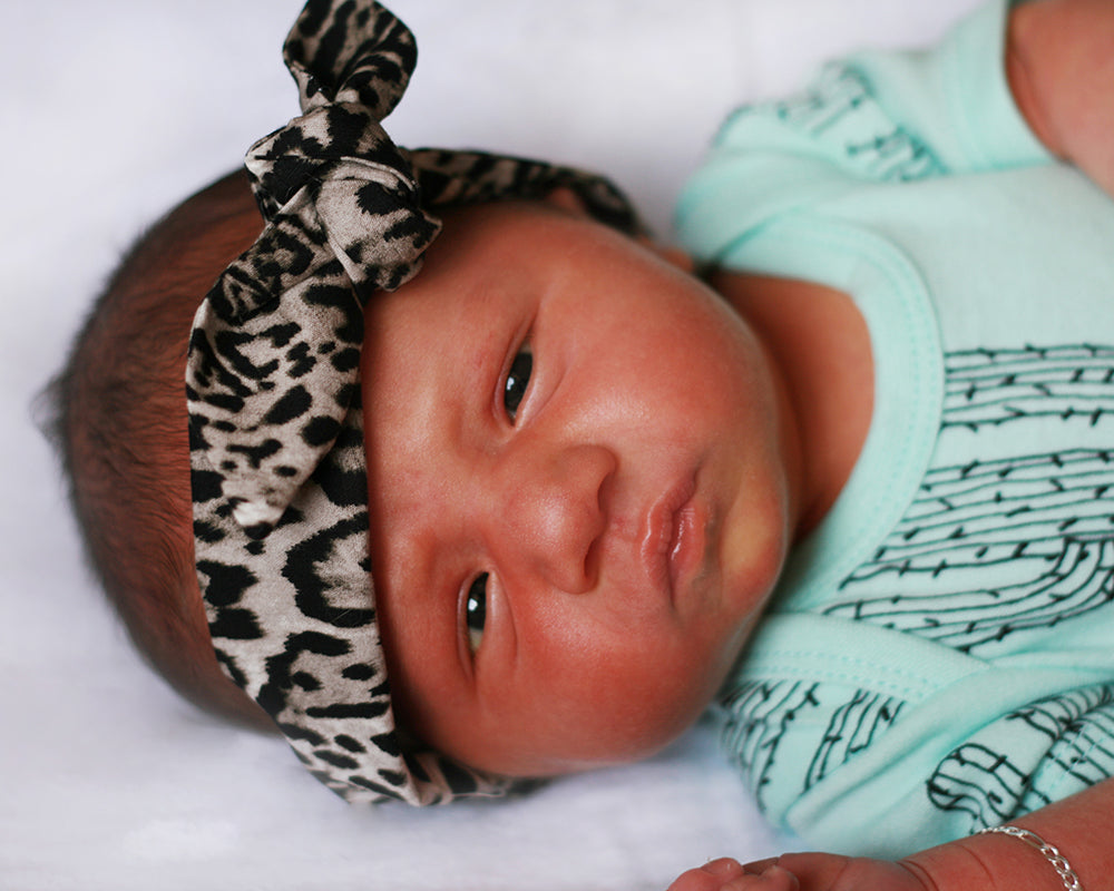 Leopard Head Wrap Mama & Baby Matching Headband - Image 4