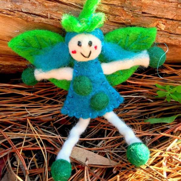 Himalayan Felt Miss Winter Water or Blueberry Fairy Kids Toys Non Toxic 100% Natural - Image 2