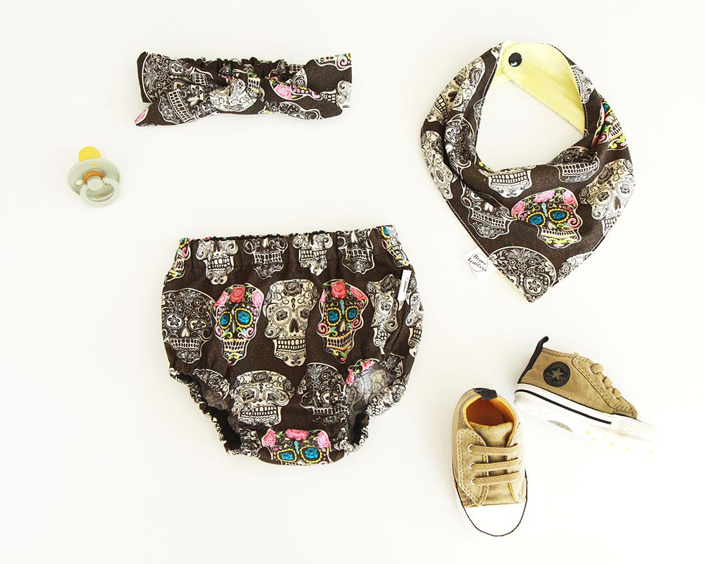 Sugar Skull Nappy Cover - Image 2