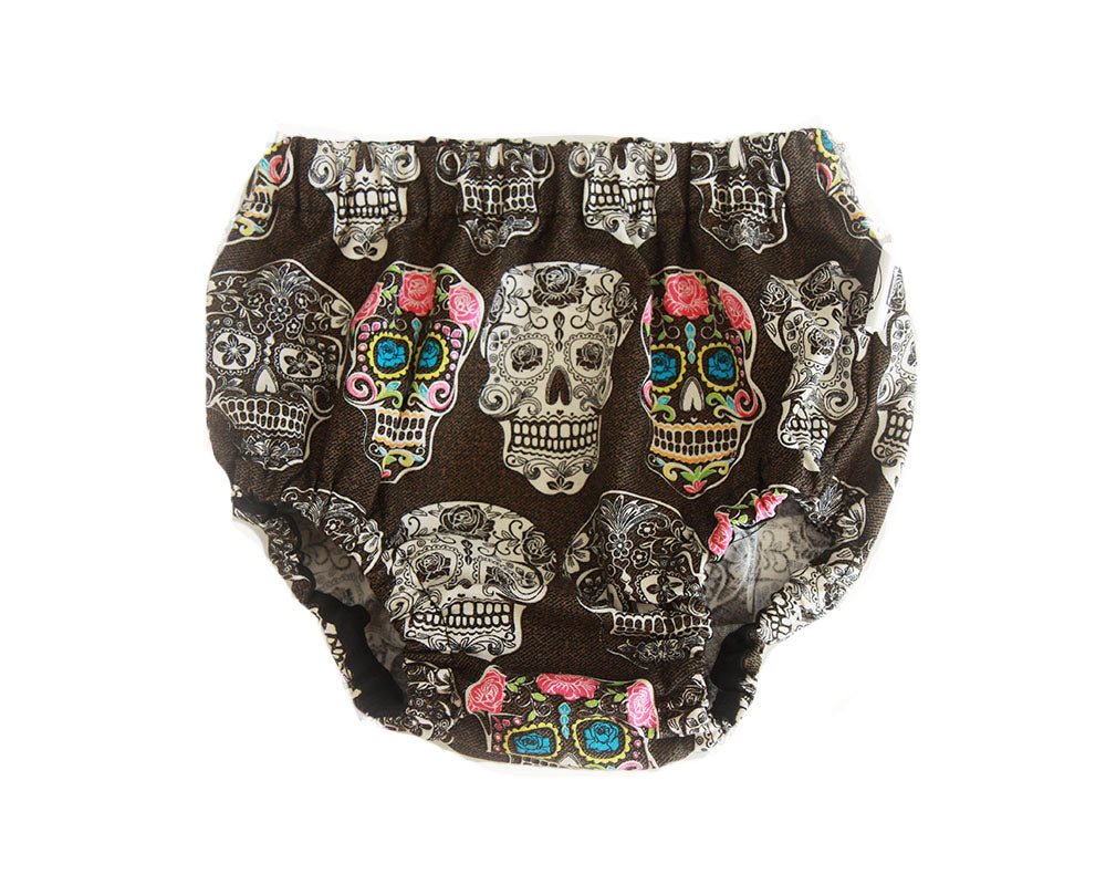 Sugar Skull Nappy Cover